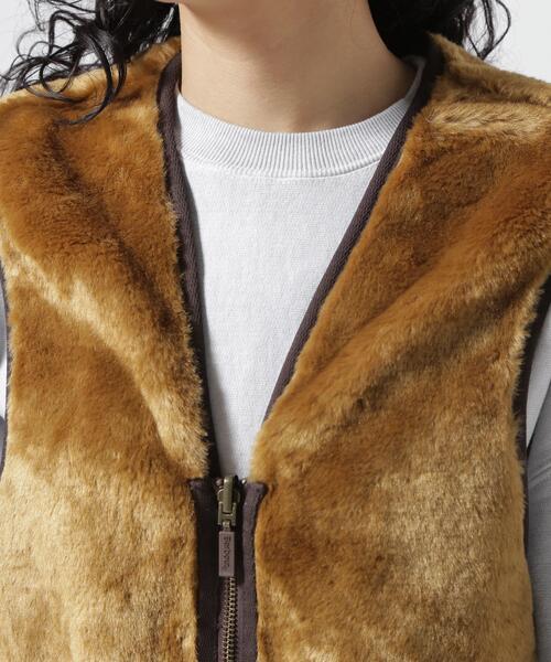 Barbour（バブアー）の「BARBOUR/バブアー/FUR LINER SL/ファーライナー スリムフィットベスト/MLI0035（ベスト・レディース・ブラウン系その他4/ブラック・36/38/40）」の14枚目の写真