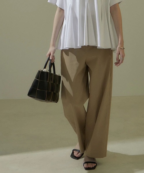 SALON adam et rope'（サロン アダム エ ロペ）の「イントレチャートトートバッグ（トートバッグ・レディース・イエロー/ブラック/ホワイト系その他・FREE）」の5枚目の写真