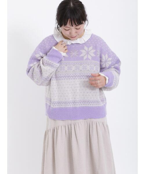 Samansa Mos2（サマンサ モスモス）の「襟フリルメローブラウス（シャツ/ブラウス・レディース・オフホワイト/ブラック/チャコールグレー/ブラウン・F）」の10枚目の写真