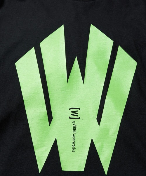 VIRGOwearworks（ヴァルゴウェアワークス）の「W-front L/S（Tシャツ/カットソー・メンズ・ブラック×グリーン/ブラック×ホワイト/ホワイト×ブラック・XX-LARGE/LARGE/X-LARGE/MEDIUM）」の14枚目の写真