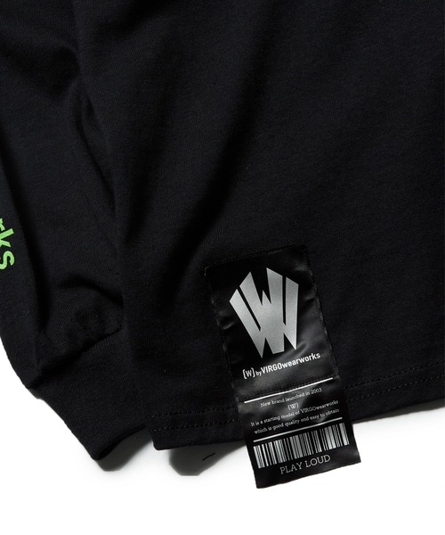 VIRGOwearworks（ヴァルゴウェアワークス）の「W-front L/S（Tシャツ/カットソー・メンズ・ブラック×グリーン/ブラック×ホワイト/ホワイト×ブラック・XX-LARGE/LARGE/X-LARGE/MEDIUM）」の16枚目の写真