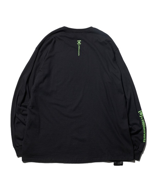 VIRGOwearworks（ヴァルゴウェアワークス）の「W-front L/S（Tシャツ/カットソー・メンズ・ブラック×グリーン/ブラック×ホワイト/ホワイト×ブラック・XX-LARGE/LARGE/X-LARGE/MEDIUM）」の8枚目の写真