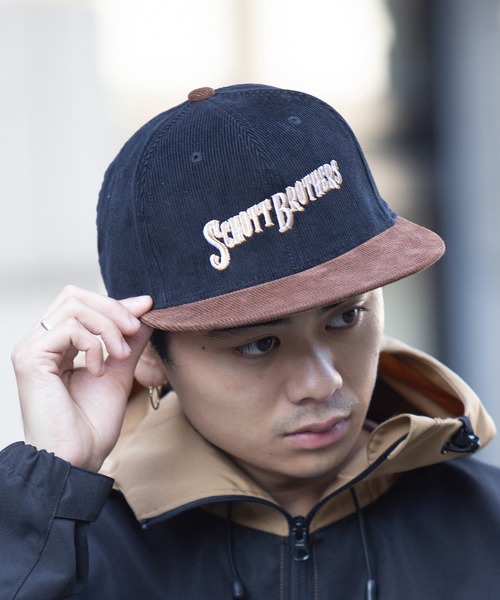 schott(ショット)の「【SCHOTT】バイカラーコーデュロイキャップ SC041(キャップ・メンズ・ホワイト/ブラック・FREE)」の9枚目の写真