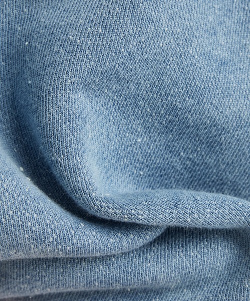 【セール】INDIGO DISTRESSED LOGO SWEATER/インディゴグラフィックロゴスウェット（スウェット）｜G-STAR RAW（ジースターロゥ）