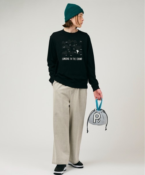 Design Tshirts Store graniph（デザイン　ティーシャツ　ストア　グラニフ）の「FRUIT OF THE LOOM× graniph PANDAS BAG（ハンドバッグ・メンズ・杢グレー・FREE）」の15枚目の写真