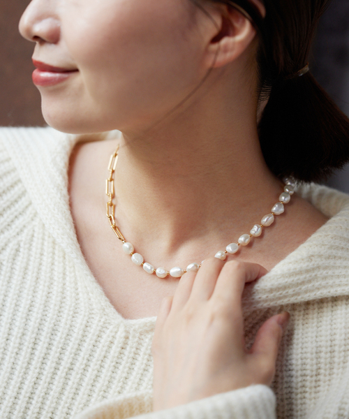 セール】【GISEL B/ジゼルベー】Bloom Combi NL コンビネックレス