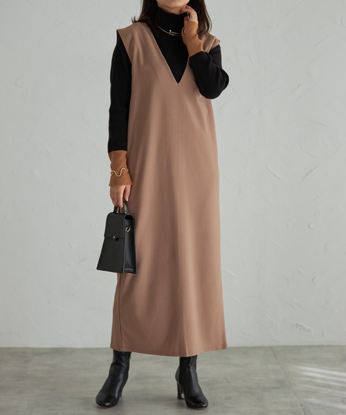 Vネックロングジャンスカ（チュニック）｜each（イーチ）の