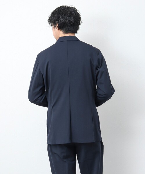 NOLLEY’S(ノーリーズ)の「《一部セットアップ対応》ストレッチジャージ イージージャケット(テーラードジャケット・メンズ・グレイッシュベージュ/ネイビー・L/S/M)」の13枚目の写真