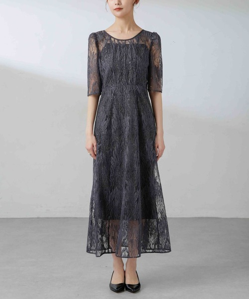 kaene（カエン）の「Kaene/スパンコール刺繍ドレス（ワンピース）」 - WEAR