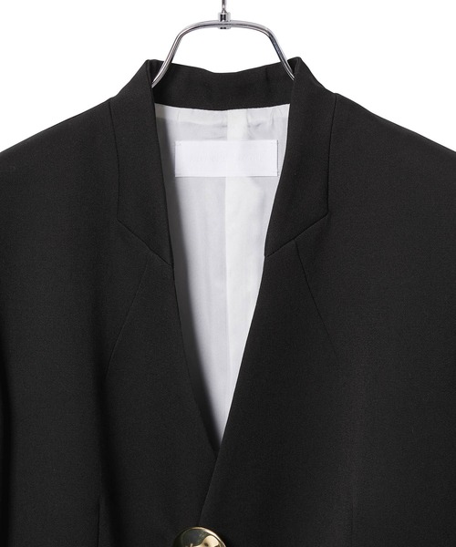 ADAM ET ROPE'(アダムエロペ)の「ドスキンシェイプジャケット(テーラードジャケット・レディース・ブラック/ベージュ・36/38)」の13枚目の写真