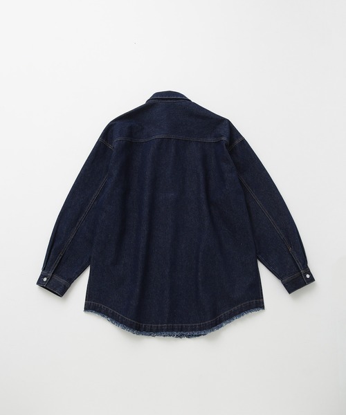 JUNRED（ジュンレッド）の「ヴィンテージデニムマキシシャツ（シャツ/ブラウス・メンズ・オフホワイト/ブラック/ネイビー・L/M/S）」の16枚目の写真