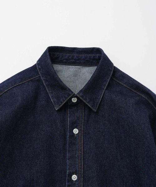 JUNRED（ジュンレッド）の「ヴィンテージデニムマキシシャツ（シャツ/ブラウス・メンズ・オフホワイト/ブラック/ネイビー・L/M/S）」の17枚目の写真