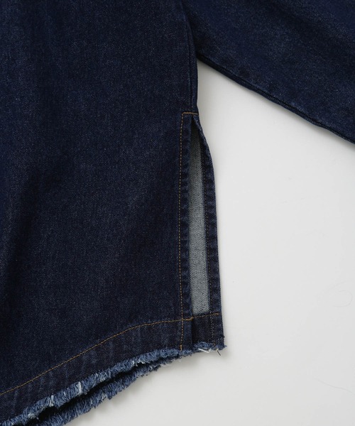 JUNRED（ジュンレッド）の「ヴィンテージデニムマキシシャツ（シャツ/ブラウス・メンズ・オフホワイト/ブラック/ネイビー・L/M/S）」の19枚目の写真