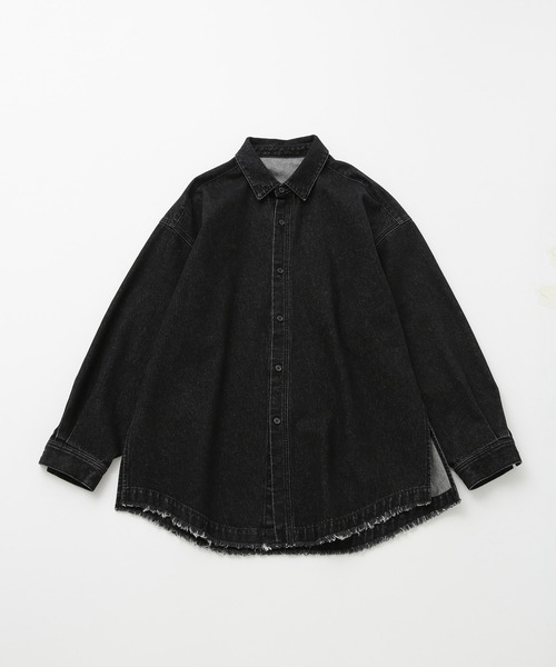 JUNRED（ジュンレッド）の「ヴィンテージデニムマキシシャツ（シャツ/ブラウス・メンズ・オフホワイト/ブラック/ネイビー・L/M/S）」の22枚目の写真