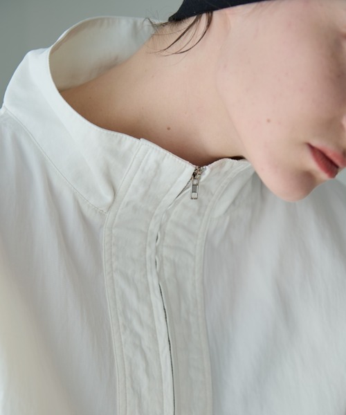 Aunt Marie's(アントマリーズ)の「スタンドカラーハーフジップアノラック(パーカー・レディース・ホワイト/ブラック・FREE)」の18枚目の写真