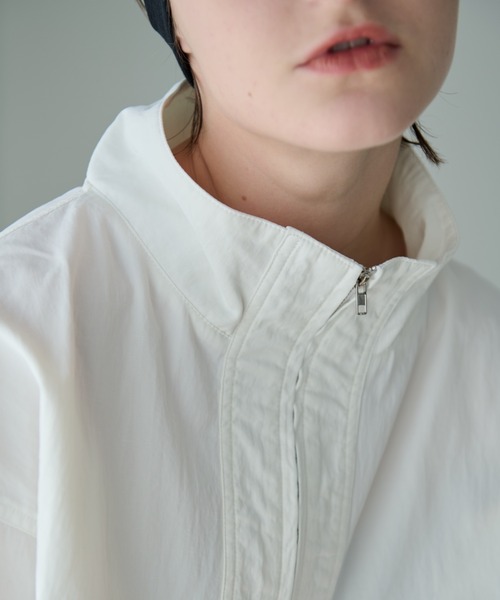 Aunt Marie's(アントマリーズ)の「スタンドカラーハーフジップアノラック(パーカー・レディース・ホワイト/ブラック・FREE)」の19枚目の写真