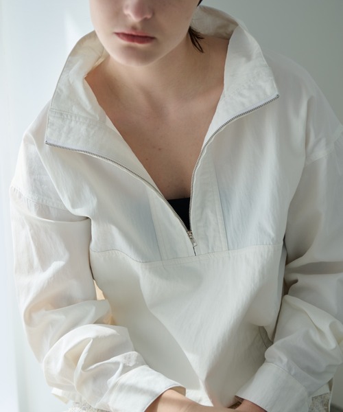 Aunt Marie's(アントマリーズ)の「スタンドカラーハーフジップアノラック(パーカー・レディース・ホワイト/ブラック・FREE)」の20枚目の写真