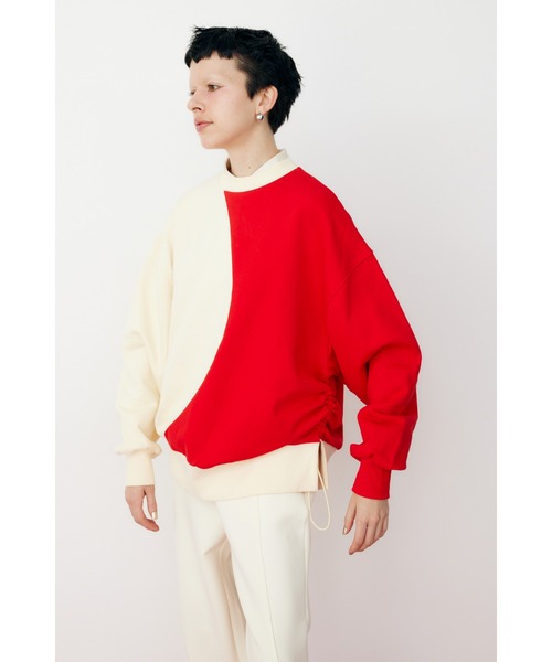 HeRIN.CYE(ヘリンドットサイ)の「Circle boyfriend tops サークルボーイフレンドトップス(Tシャツ/カットソー・レディース・ライトブルー/オレンジ/レッド・FREE)」の16枚目の写真