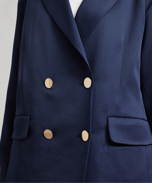 Chez toi（シェトワ）の「GLDボタンテーラードジャケット（テーラードジャケット・レディース・ネイビー/ベージュ/グレー・FREE）」の19枚目の写真