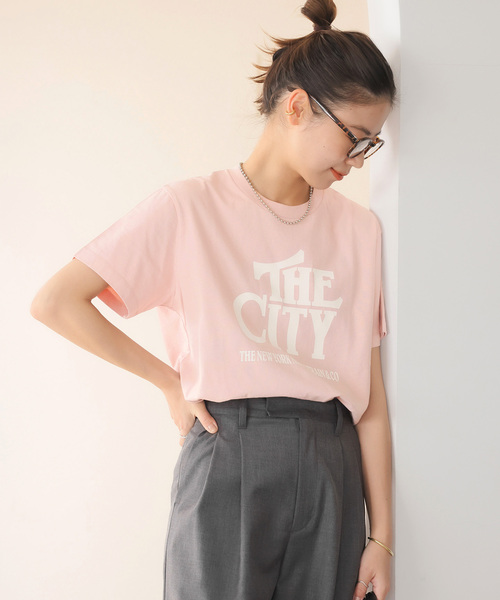 JOURNAL STANDARD relume(ジャーナルスタンダード レリューム)の「《WEB限定追加3》CITYロゴTEE(Tシャツ/カットソー・レディース・ホワイト/ピンク/ブラック系その他・FREE)」の13枚目の写真