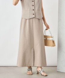 NOLLEY’S Sophi | 《セットアップ対応》ウォッシャブル麻調合繊ロングスカート(スカート)
