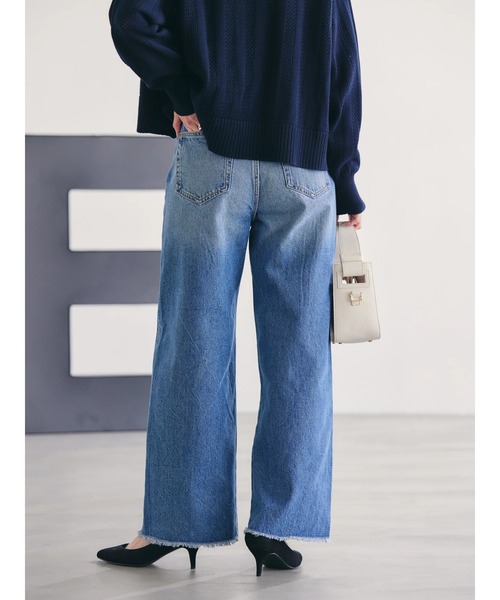 AMERICAN HOLIC（アメリカンホリック）の「切替フレアデニム（デニムパンツ・レディース・インディゴブルー・XS/S/M/L）」の7枚目の写真