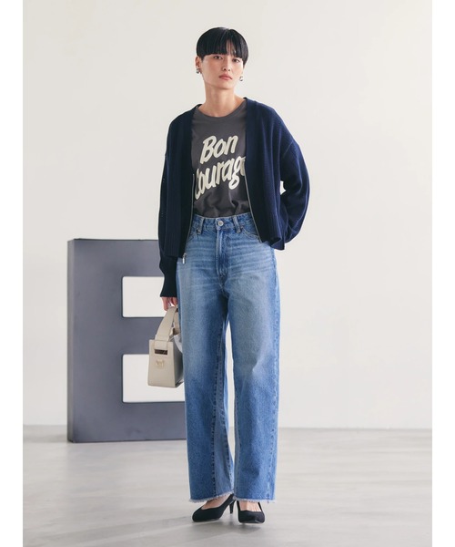 AMERICAN HOLIC（アメリカンホリック）の「切替フレアデニム（デニムパンツ・レディース・インディゴブルー・XS/S/M/L）」の8枚目の写真