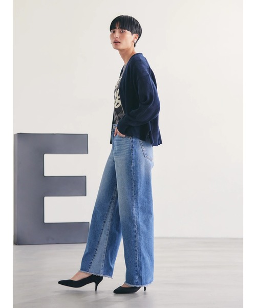 AMERICAN HOLIC（アメリカンホリック）の「切替フレアデニム（デニムパンツ・レディース・インディゴブルー・XS/S/M/L）」の9枚目の写真