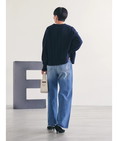 AMERICAN HOLIC（アメリカンホリック）の「切替フレアデニム（デニムパンツ・レディース・インディゴブルー・XS/S/M/L）」の10枚目の写真