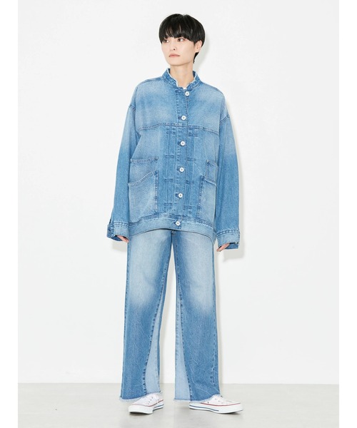 AMERICAN HOLIC（アメリカンホリック）の「切替フレアデニム（デニムパンツ・レディース・インディゴブルー・XS/S/M/L）」の21枚目の写真