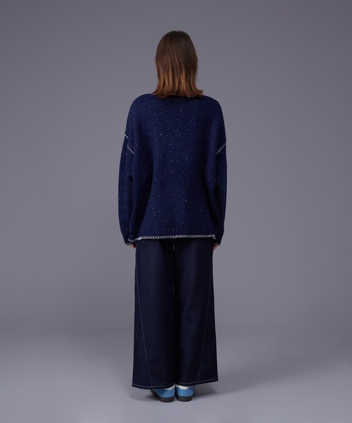 ONCILY（オンシェリー）の「COLOR NEP YARN STITCH KNIT SHIRT