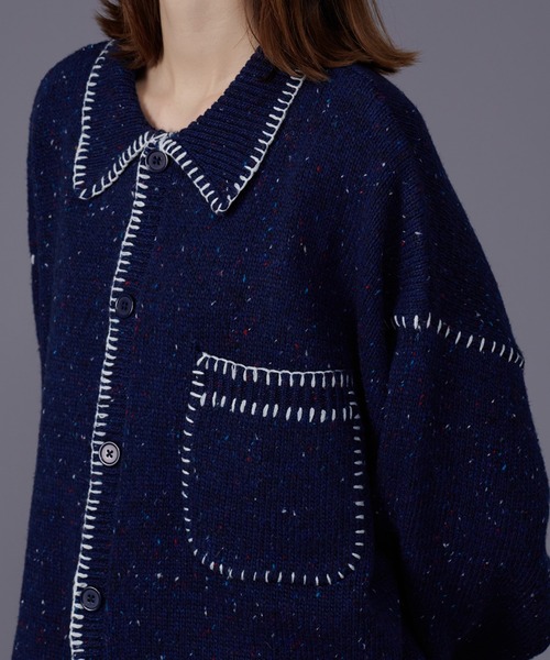 ONCILY（オンシェリー）の「COLOR NEP YARN STITCH KNIT SHIRT