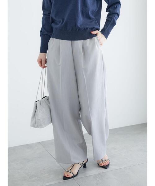 Te chichi（テチチ）の「イージーセミワイドスラックス（その他パンツ・レディース・グレー/ベージュ/ネイビー・F）」の2枚目の写真