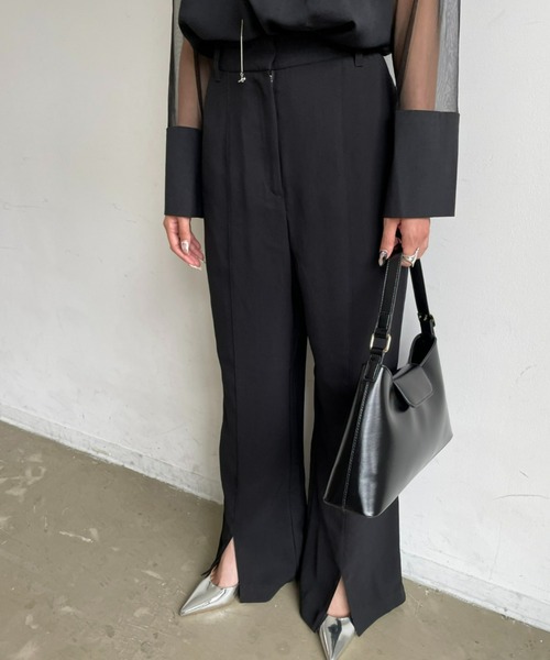 AIC.（エーアイシー）の「センタースリットスラックスパンツ/セットアップ可能（スラックス・レディース・ブラック・FREE）」の20枚目の写真