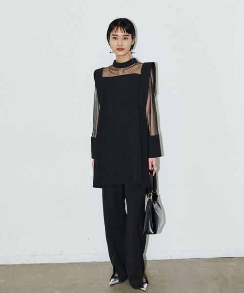 AIC.（エーアイシー）の「センタースリットスラックスパンツ/セットアップ可能（スラックス・レディース・ブラック・FREE）」の15枚目の写真