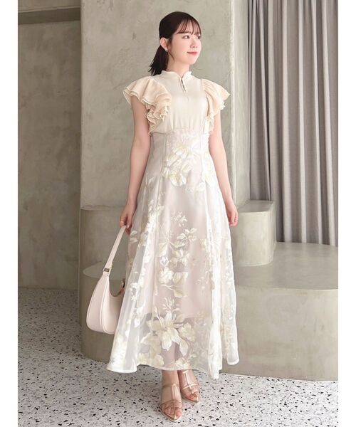 dazzlin（ダズリン）の「フロントホックフリルトップス（Tシャツ/カットソー・レディース・オフホワイト/グレー/ベージュ/ブラック・FREE）」の20枚目の写真