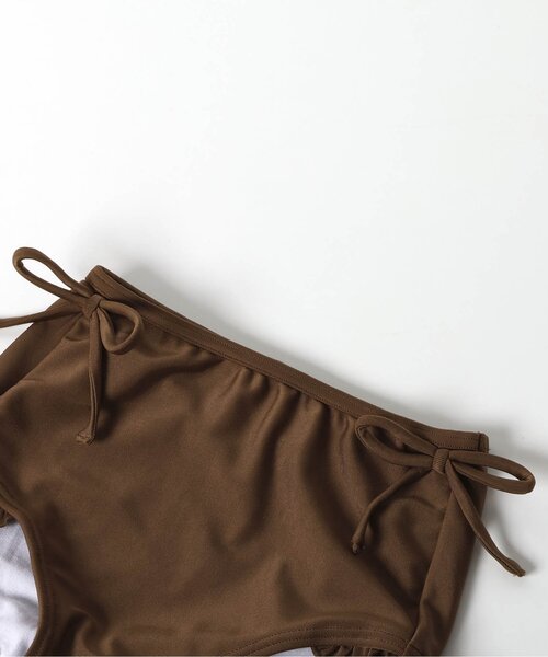 BREEZE（ブリーズ）の「【UVカット】オフショルセパレート水着（水着・キッズ・サックスブルー/ブラウン・80/90/100/110/120/130/140）」の6枚目の写真