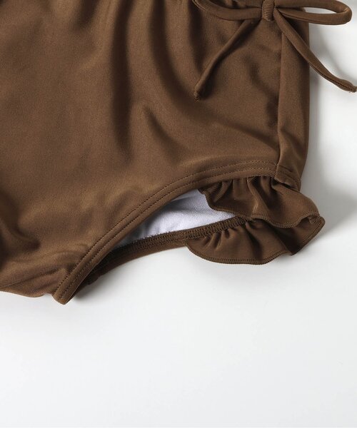 BREEZE（ブリーズ）の「【UVカット】オフショルセパレート水着（水着・キッズ・サックスブルー/ブラウン・80/90/100/110/120/130/140）」の8枚目の写真