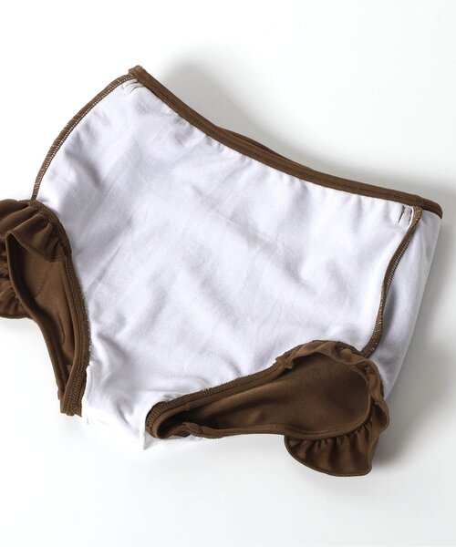 BREEZE（ブリーズ）の「【UVカット】オフショルセパレート水着（水着・キッズ・サックスブルー/ブラウン・80/90/100/110/120/130/140）」の9枚目の写真