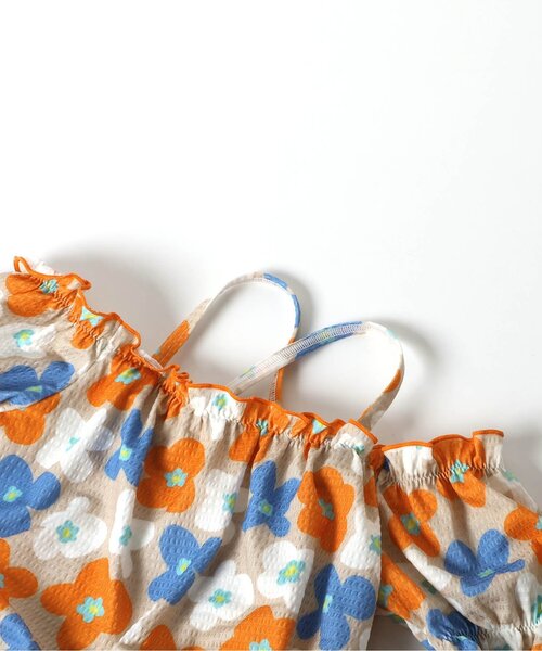 BREEZE（ブリーズ）の「【UVカット】オフショルセパレート水着（水着・キッズ・サックスブルー/ブラウン・80/90/100/110/120/130/140）」の15枚目の写真