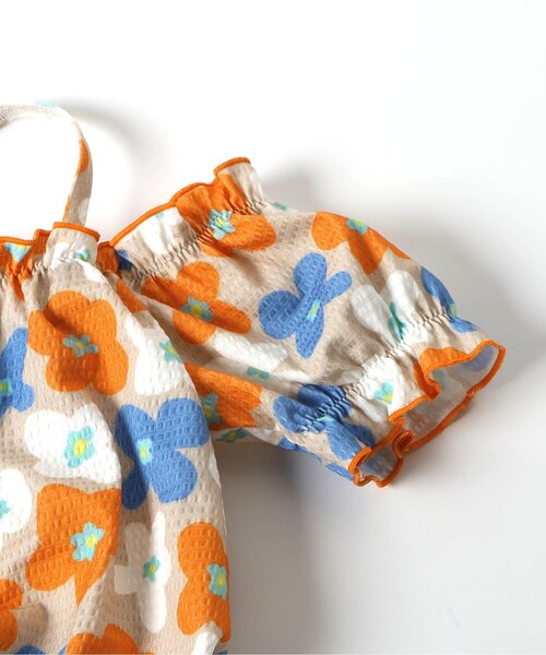 BREEZE（ブリーズ）の「【UVカット】オフショルセパレート水着（水着・キッズ・サックスブルー/ブラウン・80/90/100/110/120/130/140）」の16枚目の写真