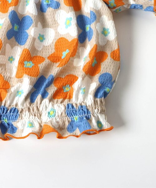 BREEZE（ブリーズ）の「【UVカット】オフショルセパレート水着（水着・キッズ・サックスブルー/ブラウン・80/90/100/110/120/130/140）」の17枚目の写真