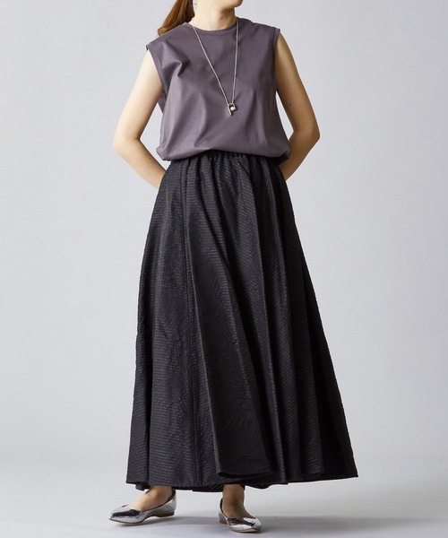 near.nippon.(ニアーニッポン)の「<near.nippon (ニアー ニッポン)>ジャカードフレアースカート(スカート・レディース・ブラック・36)」の13枚目の写真