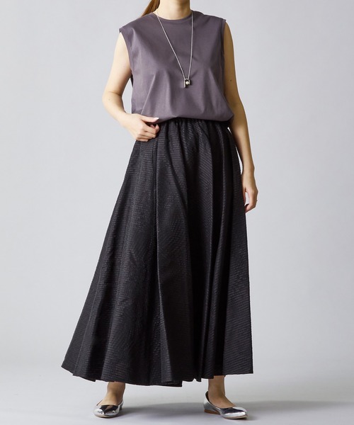 near.nippon.(ニアーニッポン)の「<near.nippon (ニアー ニッポン)>ジャカードフレアースカート(スカート・レディース・ブラック・36)」の6枚目の写真