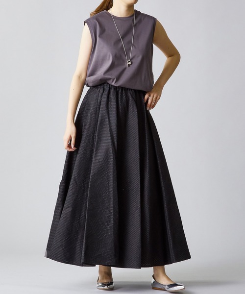 near.nippon.(ニアーニッポン)の「<near.nippon (ニアー ニッポン)>ジャカードフレアースカート(スカート・レディース・ブラック・36)」の12枚目の写真