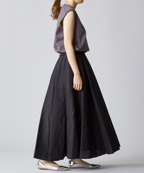 near.nippon.(ニアーニッポン)の「<near.nippon (ニアー ニッポン)>ジャカードフレアースカート(スカート・レディース・ブラック・36)」の7枚目の写真