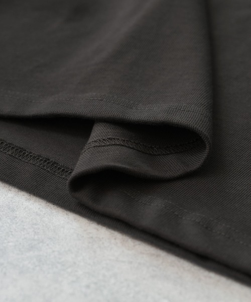 reca(レカ)の「モックネック5分袖カットソー(Tシャツ/カットソー・レディース・ブラック/イエロー系その他/オフホワイト/チャコールグレー/ベージュ/コーラル・M)」の16枚目の写真