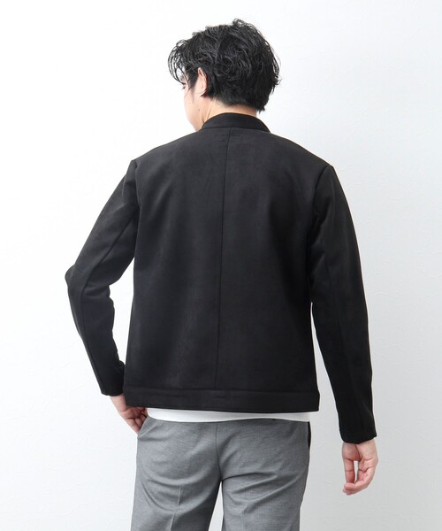 NOLLEY'S goodman(ノーリーズグッドマン)の「ダンボールスエード シングルライダースジャケット(ブルゾン・メンズ・ブラック/ベージュ・M/L/XL/S)」の13枚目の写真