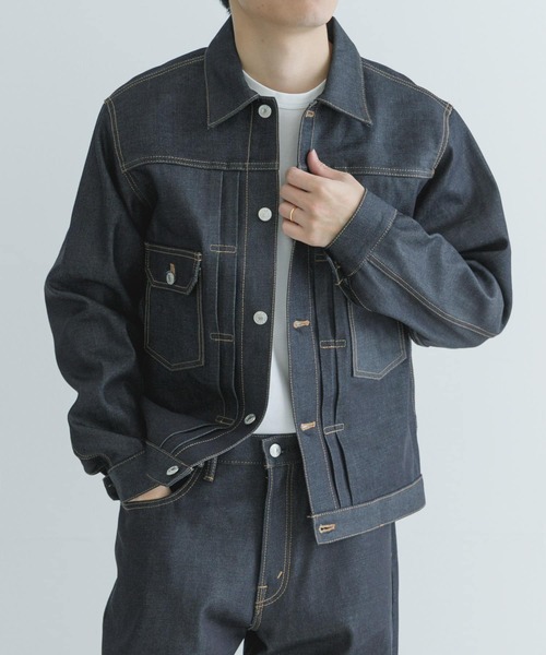 URBAN RESEARCH(アーバンリサーチ)の「SHIOTA スーピマDENIM JACKET #BEN(デニムジャケット・メンズ・インディゴブルー・LARGE/MEDIUM/SMALL)」の2枚目の写真