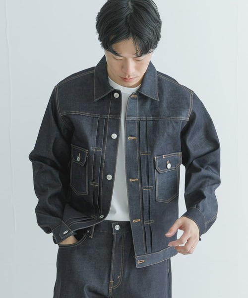 URBAN RESEARCH(アーバンリサーチ)の「SHIOTA スーピマDENIM JACKET #BEN(デニムジャケット・メンズ・インディゴブルー・LARGE/MEDIUM/SMALL)」の3枚目の写真